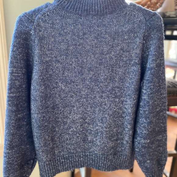 NWOT Banana Republic Women’s Cozy Cable Mock Neck Sweater - Picture 2 of 14